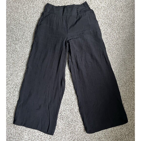 Nanette Lepore Pants - Women's Nanette Lepore Black Wide Leg Pants, Elastic Waist, Pockets, Small